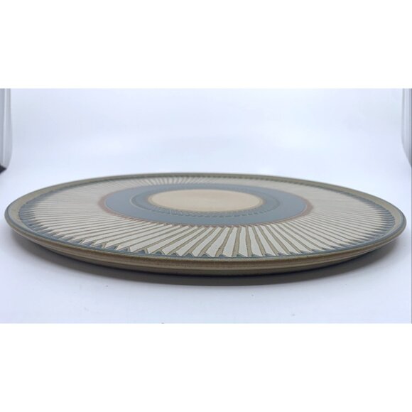 Denby Luxor Large Round Cake Plate Serving Platter 12.5" Diameter Stoneware - Picture 3 of 9